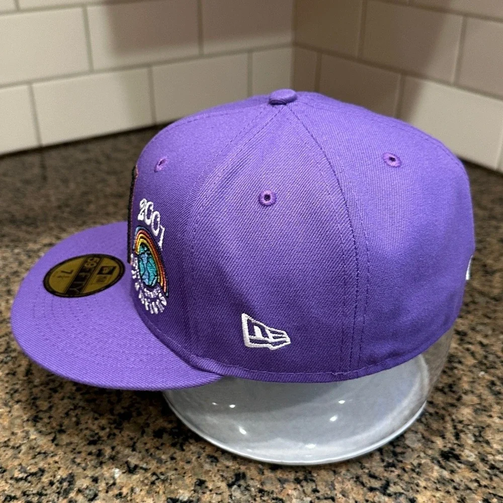Arizona Diamondbacks New Era 59FIFTY Hat‎ 7 1/4 Purple 2001 World Series New